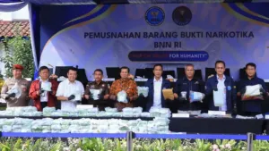 BNN RI Musnahkan 102 Kilogram Lebih Narkotika Hasil Pengungkapan Lima Kasus