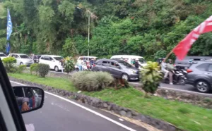 Volume Kendaraan di Jalur Puncak–Cianjur Naik 20 Persen saat Libur Imlek, Polisi Berlakukan "One Way"