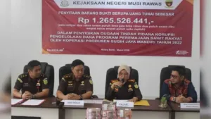 Kejari Musi Rawas Sita Uang Rp 1,2 Miliar Kasus Korupsi Peremajaan Sawit Rakyat