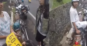 Pelat Nomor “Ala Jepang” Viral, Pemuda Ditilang di Kawasan Puncak Bogor
