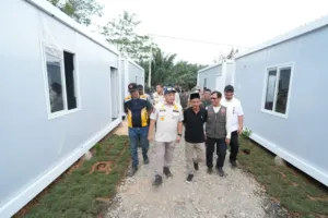 165 Unit Huntara di Desa Lubuk Sidup Segera Rampung