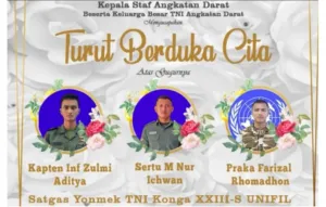 Indonesia Tuntut Penyelidikan atas Gugurnya Tiga Prajurit TNI di Lebanon