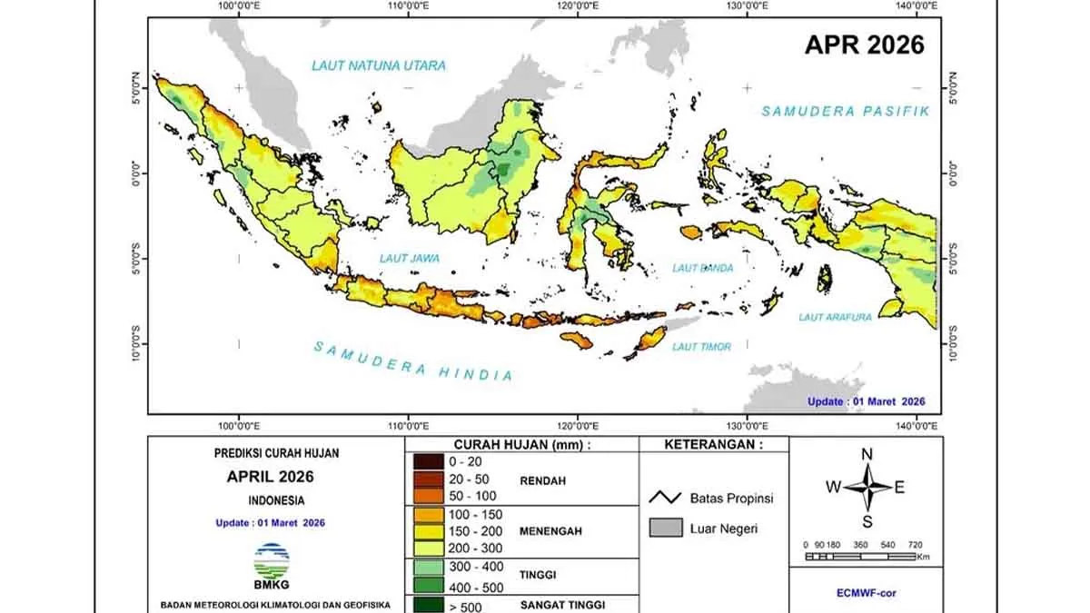 Waspada! BMKG Peringatkan Hujan Lebat di Pulau Jawa, Kalimantan, Hingga Papua 1 Waspada! BMKG Peringatkan Hujan Lebat di Pulau Jawa, Kalimantan, Hingga Papua