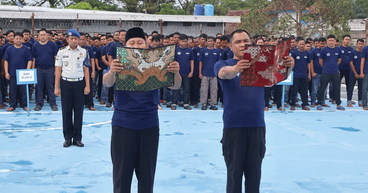 Sumpah Teguhkan Komitmen Tanpa Narkoba dan Pungli Menggema di Lapas Kotabumi 2 lapas1 1