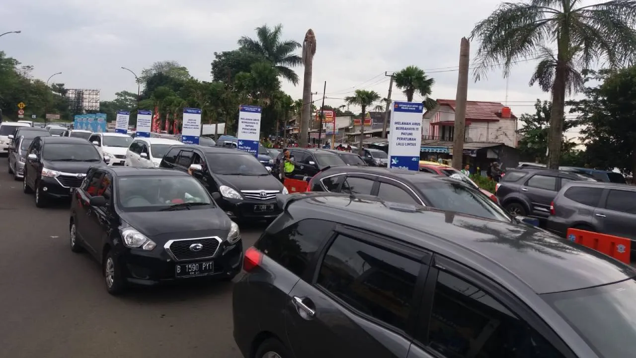 Polisi Terapkan Rekayasa Lalu Lintas di Jalur Puncak Bogor 2 Proyek Baru 20 1