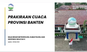 BMKG Peringatkan Potensi Hujan dan Gelombang Tinggi di Banten hingga 1 Juni 2026