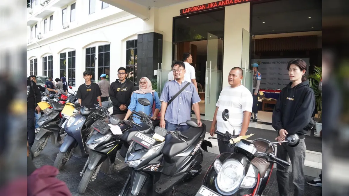 Daftar Motor Curian yang Disita Polres Metro Bekasi, Warga Bisa Cek di Sini 2 curanmor 2