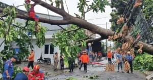 Hujan Disertai Angin Kencang Sapu Kota Bekasi, 26 Titik Terdampak