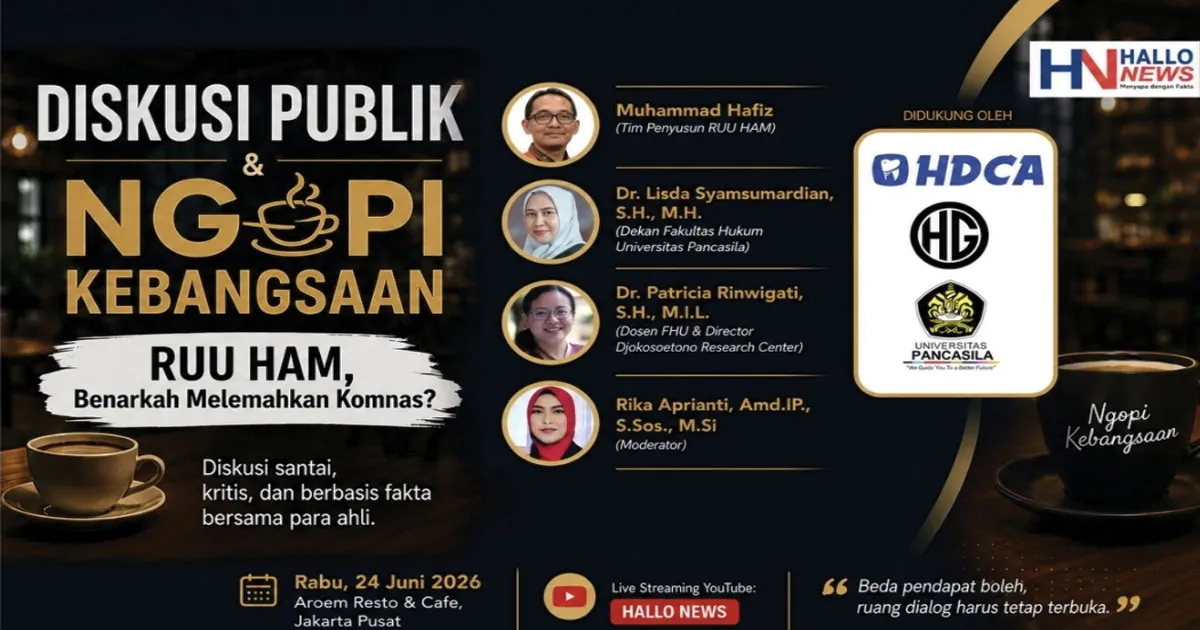 Hallonews Gelar Diskusi Publik, Bedah Isu RUU HAM dan Masa Depan Kewenangan Komnas HAM 1 Hallonews Gelar Diskusi Publik, Bedah Isu RUU HAM dan Masa Depan Kewenangan Komnas HAM