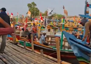 Ratusan Nelayan Bojonegara Kepung Kawasan PT Gandasari Energy, Pertanyakan Kompensasi dan Dugaan Dampak Reklamasi