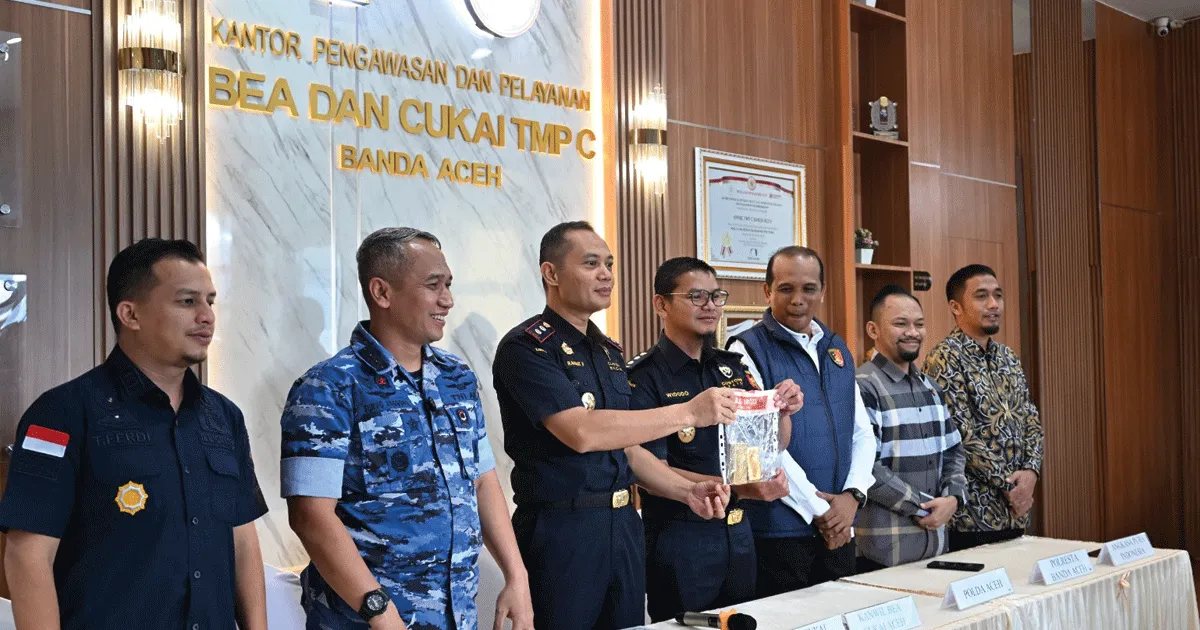 Bea Cukai Aceh Gagalkan Penyelundupan Tiga Kg Emas Batangan Rp7,25 Miliar ke Malaysia 1 Bea Cukai Aceh Gagalkan Penyelundupan Tiga Kg Emas Batangan Rp7,25 Miliar ke Malaysia