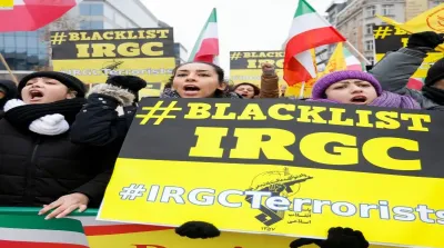 Demonstrasi solidaritas di Eropa menuntut penghentian penindakan keras di Iran dan menyoroti perdebatan UE mengenai IRGC.