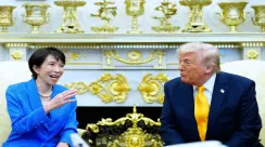 Donald Trump dan Sanae Takaichi bahas perang Iran dan ketegangan Selat Hormuz di Gedung Putih Kamis 19 Maret 2026.