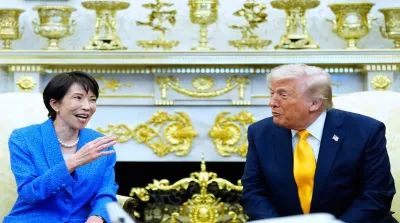 Donald Trump dan Sanae Takaichi bahas perang Iran dan ketegangan Selat Hormuz di Gedung Putih Kamis 19 Maret 2026.
