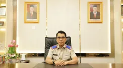 Teddi Guspiardi, Kepala Kantor Wilayah BPN Sumatera Barat, memberikan keterangan terkait inovasi layanan digital Simetris di Padang.