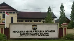 Ilustrasi gedung Markas Kepolisian Daerah Sulawesi Selatan (Mapolda Sulsel) di Makassar.
