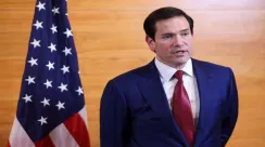 Menteri Luar Negeri Amerika Serikat Marco Rubio memberikan keterangan pers di Saint Kitts dan Nevis terkait peluang dialog antara AS dan Korea Utara.