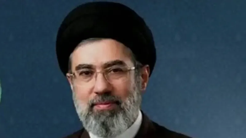 Potret Mojtaba Khamenei, pemimpin tertinggi baru Iran yang menggantikan ayahnya Ali Khamenei pada 2026.