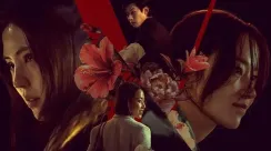 Poster film "Project Y" yang menampilkan Han So Hee dan Jeon Jong Seo dengan ekspresi emosional dan nuansa gelap, menggambarkan konflik kriminal dan hubungan kompleks antar karakter.