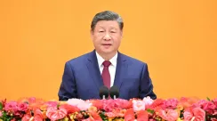 Presiden Xi Jinping berpidato di Balai Agung Rakyat Beijing, menyerukan Tiongkok berlari lebih cepat menuju modernisasi dan kepemimpinan global di Tahun Kuda.