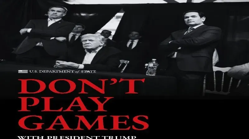 Foto Presiden AS Donald Trump yang dibagikan akun Gedung Putih di X dengan pesan peringatan keras terkait penangkapan Presiden Venezuela Nicolás Maduro dan operasi militer Amerika Serikat.
