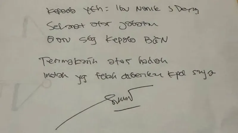 surat sony sanjaya