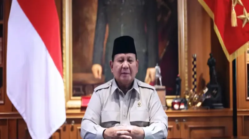 Presiden Prabowo Subianto menyampaikan pesan Idulfitri 1447 Hijriah kepada masyarakat Indonesia.
